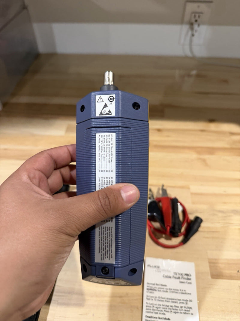 FLUKE NETWORKS TS 100 PRO CABLE FAULT FINDER TESTED