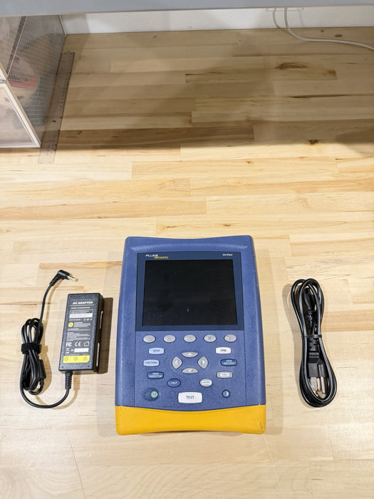 FLUKE NETWORKS OF-500 OPTICAL OPTIFIBER ANALYZER TESTED