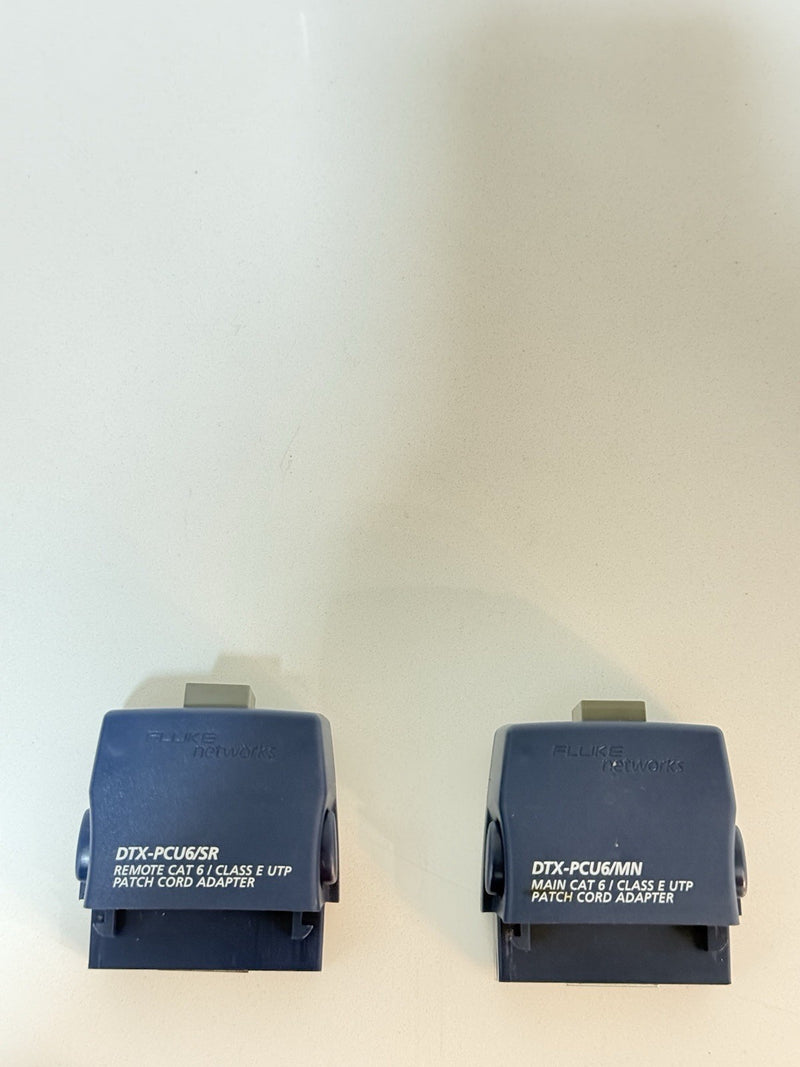 FLUKE NETWORKS DTX-PCU6 PATCH CORD ADAPTER SET DTX-PCU6/MN DTX-PCU6/SR TESTED