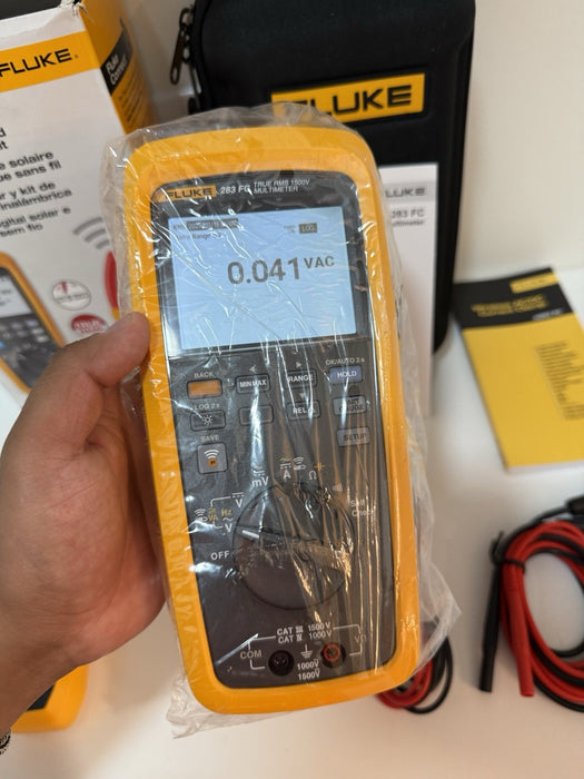 FLUKE 283 FC/PV SOLAR DIGITAL MULTIMETER & WIRELESS CURRENT CLAMP NEW MFD-2025