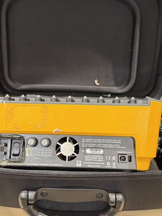 FLUKE ESA620 BIOMEDICAL ELECTRICAL SAFETY ANALYZER W/ CASE & CHARGER /SHIPS FAST