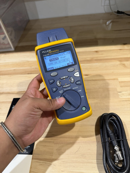 FLUKE NETWORKS CABLE IQ QUALIFICATION TESTER TESTED