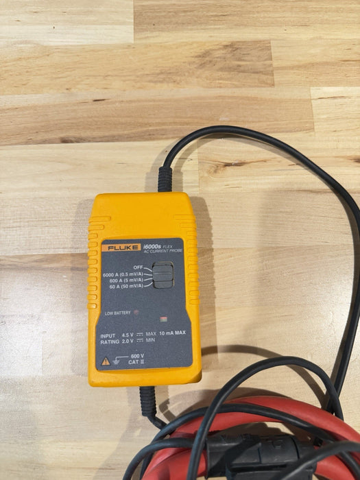 FLUKE I6000S FLEX AC CURRENT PROBE TESTED