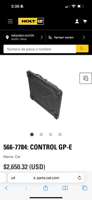 CAT 566-7784 CONTROL GP