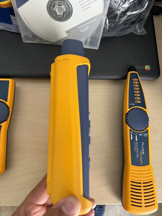 FLUKE NETWORKS CABLE IQ QUALIFICATION TESTER KIT INTELLITONE PROBE 200 & TONER
