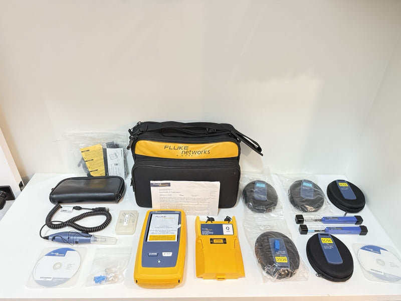 FLUKE NETWORKS VERSIV OPTIFIBER PRO OTDR KIT WITH QUAD OTDR MODULE & ACCESSORIES