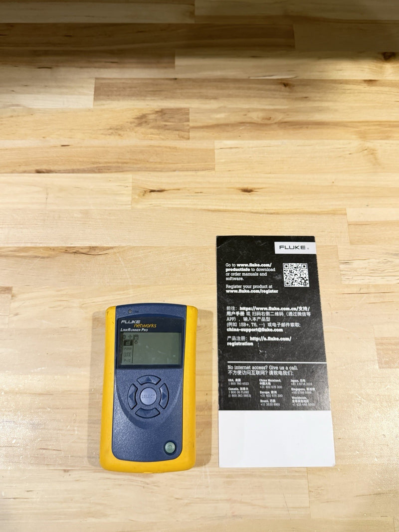 FLUKE NETWORKS LINKRUNNER PRO TESTER TESTED