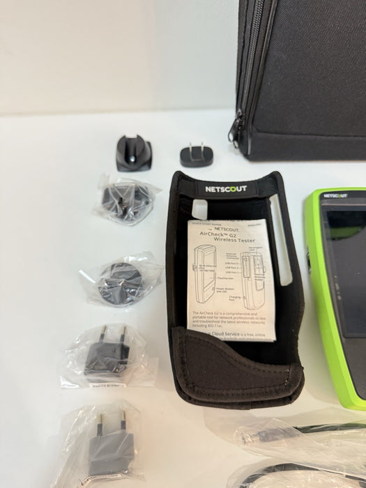 NETSCOUT AIRCHECK G2 KIT WITH ANTENNA & ACCESSORIES NEW