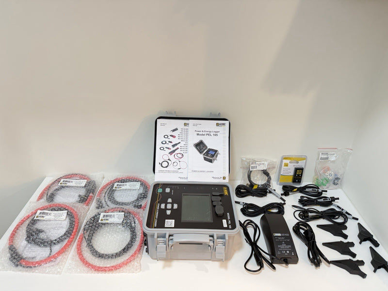 AEMC PEL 105 POWER & ENERGY LOGGER WITH ACCESSORIES