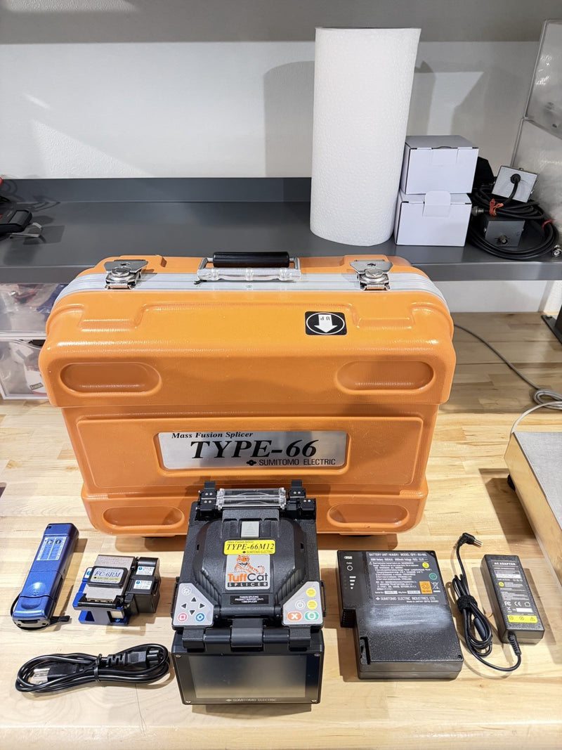 SUMITOMO ELECTRIC TYPE-66 TUFFCAT FUSION SPLICER WITH FC-6RM CLEAVER