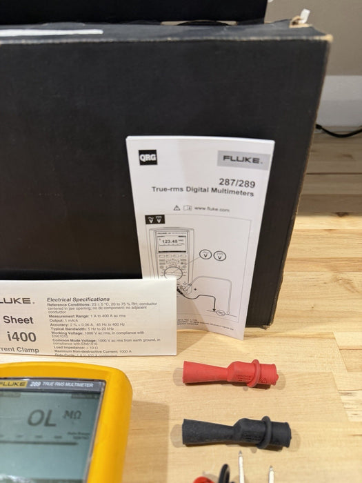 FLUKE 289/IMSK INDUSTRIAL DMM SERVICE KIT WITH I400 CURRENT CLAMP NEW