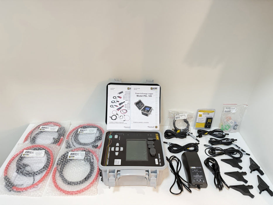 AEMC PEL 105 POWER & ENERGY LOGGER W/ ACCESSORIES (NEW SEALED) FREE SHIPPING