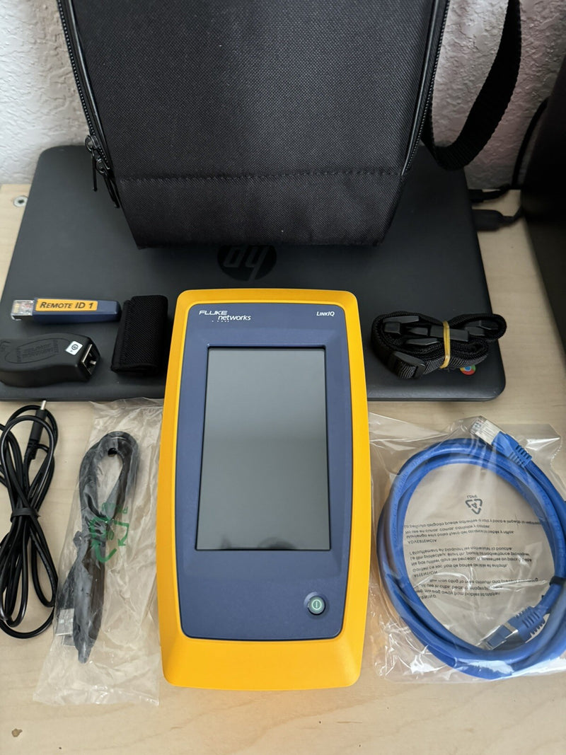 FLUKE NETWORKS LIQ-100 LINKIQ CABLE & NETWORK TESTER 10BASE-T REMOTE ID 1