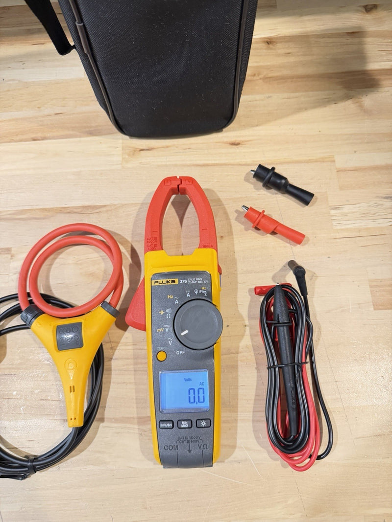 FLUKE 376 WIRELESS TRUE RMS AC/DC CLAMP METER WITH LEADS