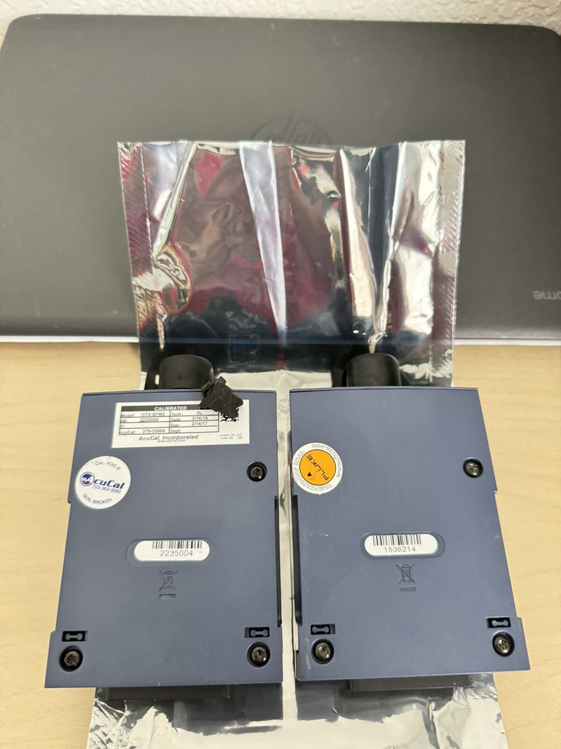 FLUKE NETWORKS DTX-SFM2 SM FIBER MODULES FOR DTX 1200 DTX-1800 DTX SFM2 SET OF 2