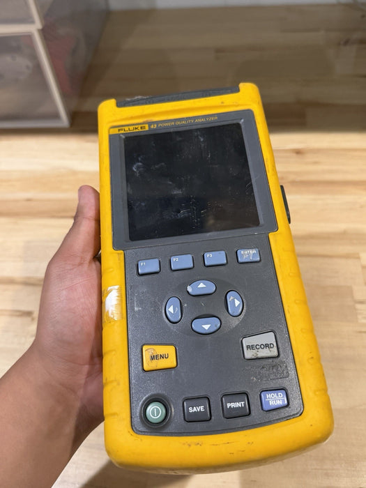 FLUKE 43 POWER QUALITY ANALYZER FOR PARTS