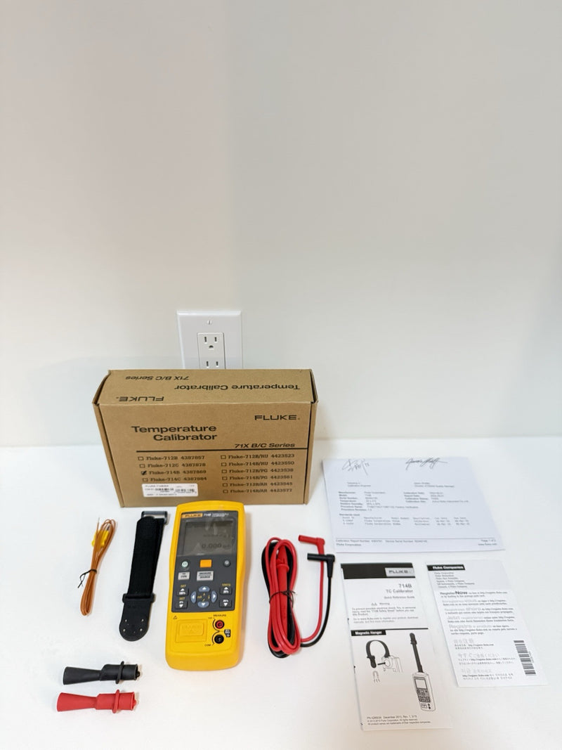 FLUKE 714B THERMOCOUPLE CALIBRATOR MFD 2024 CALIBRATED 2024
