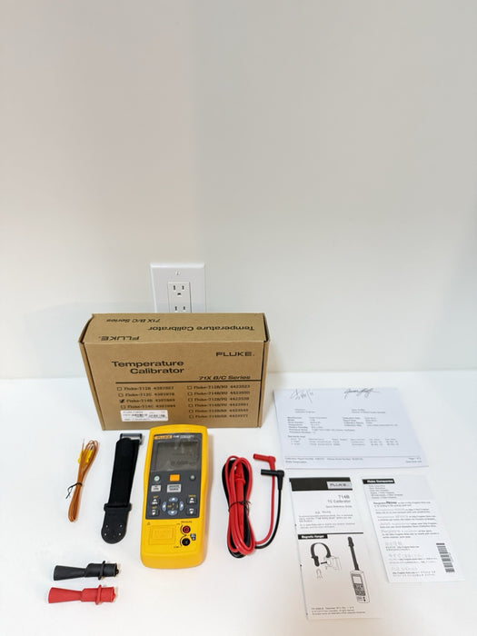 FLUKE 714B THERMOCOUPLE CALIBRATOR MFD 2024 CALIBRATED 2024