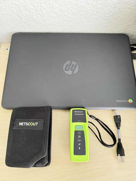 NETALLY LSPRNTR-300 POCKET-SIZED LINKSPRINTER NETWORK TESTER MODEL 300 & CASE