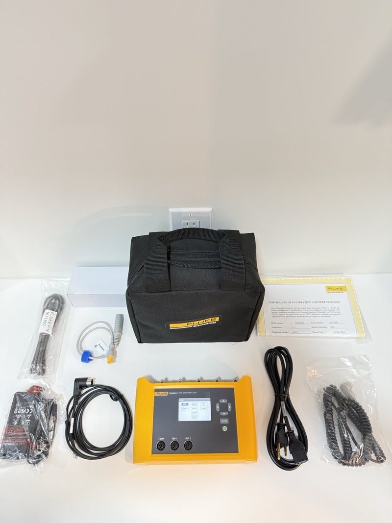 FLUKE BIOMEDICAL PROSIM 2 VITAL SIGNS SIMULATOR WITH CHARGEE CALIBRATED 2024