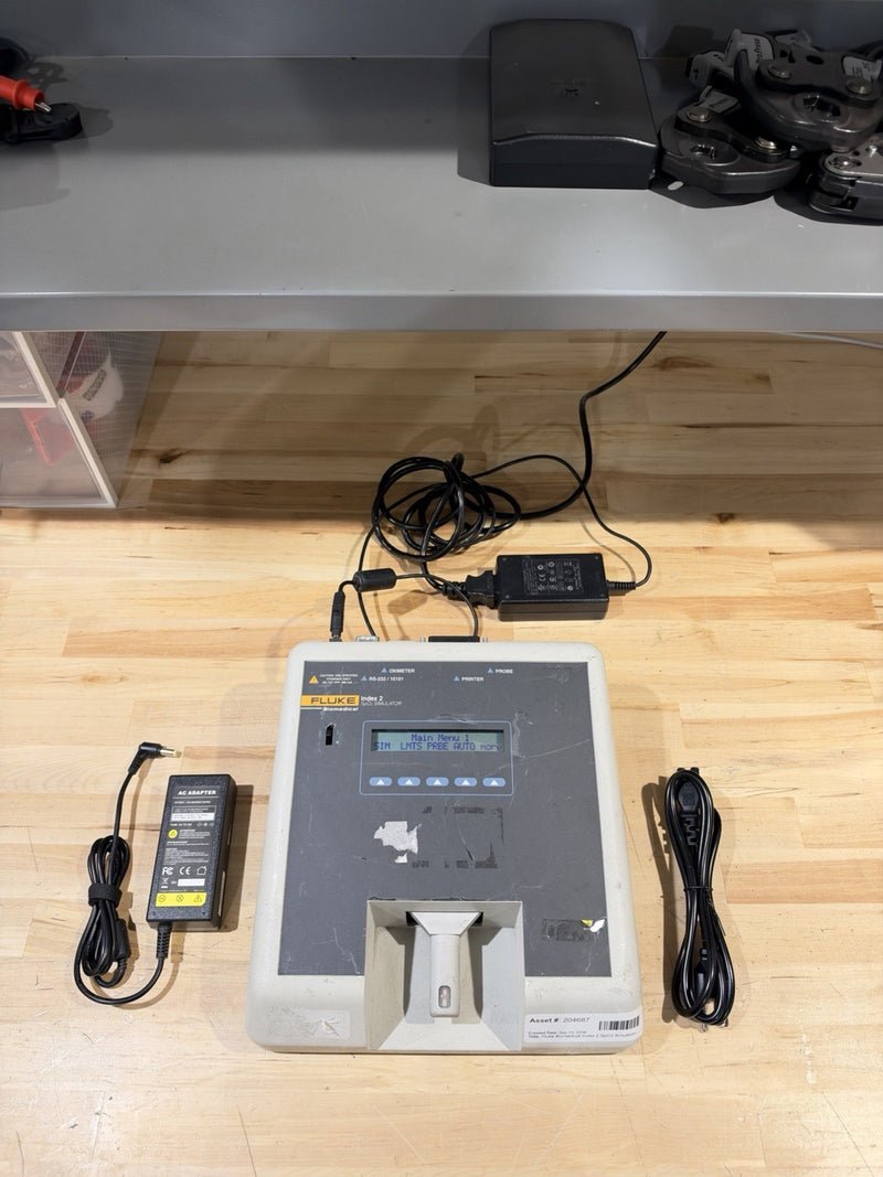 FLUKE INDEX 2 SPO2 SIMULATOR W/ ACCESSORIES (TESTED) SHIPS FREE