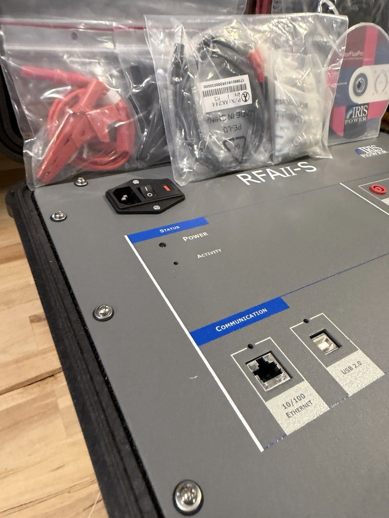 IRIS POWER RFAII-S MAGNETIC FLUX ANALYZER WITH ACCESSORIES TESTED