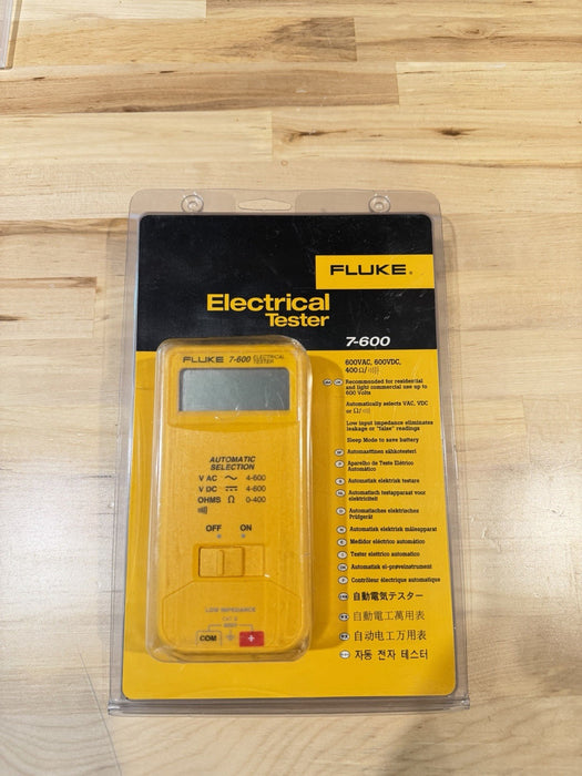 FLUKE 7-600 ELECTRICAL TESTER (NEW SEALED) - FREE SHIPPING (RARE)
