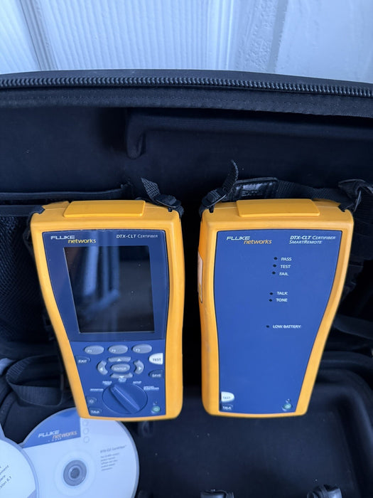 FLUKE DTX-CLT CERTIFIER OPTICAL LOSS TEST SET W/MFM2 MODULE-FREE SHIPPING