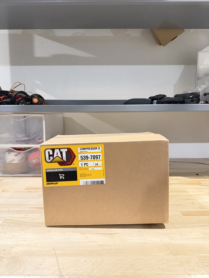 CATERPILLAR 539-7097 REFRIGERANT COMPRESSOR NEW FACTORY SEALED - GENUINE OEM NEW