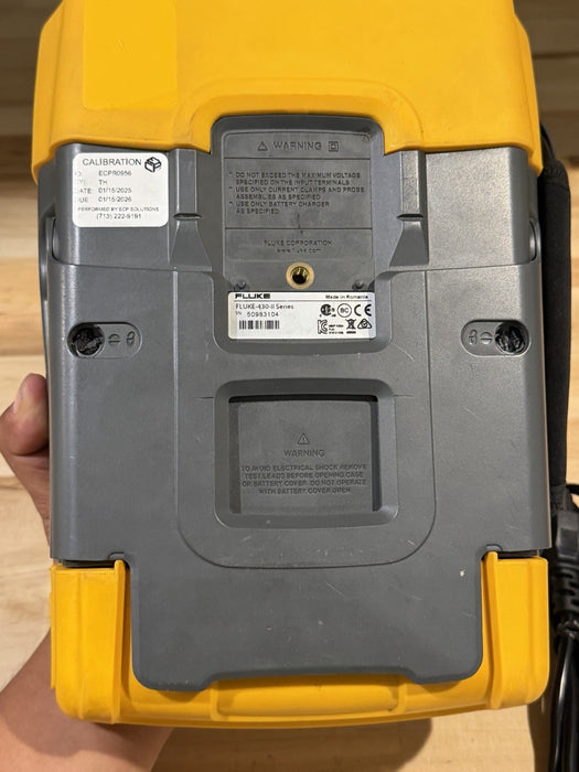 FLUKE 435 II POWER QUALITY & ENERGY ANALYZER W/ CHARGER- CALIBRATED 2026