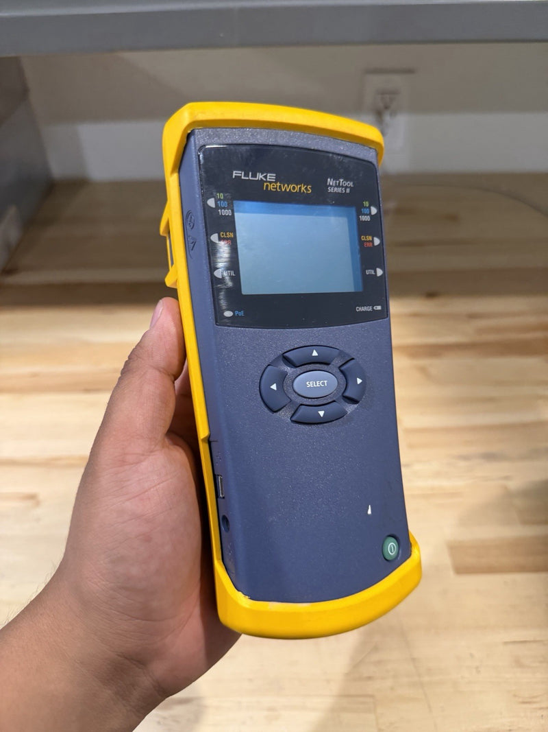 FLUKE NETWORKS NET TOOL SERIES II WITH CHARGER TESTED