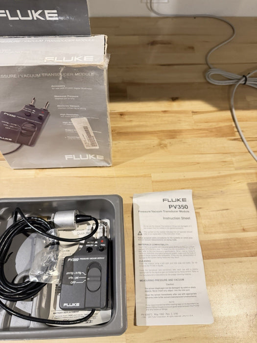 FLUKE PV350 PRESSURE VACUMM TRANSDUCER MODULE TESTED