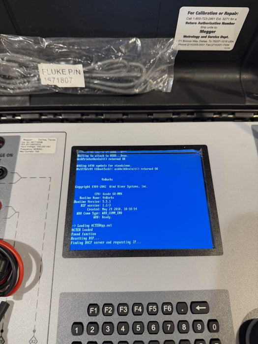 MEGGER MCT1600B CURRENT TRANSFORMER TEST SET WITH LEADS & CHARGER TESTED