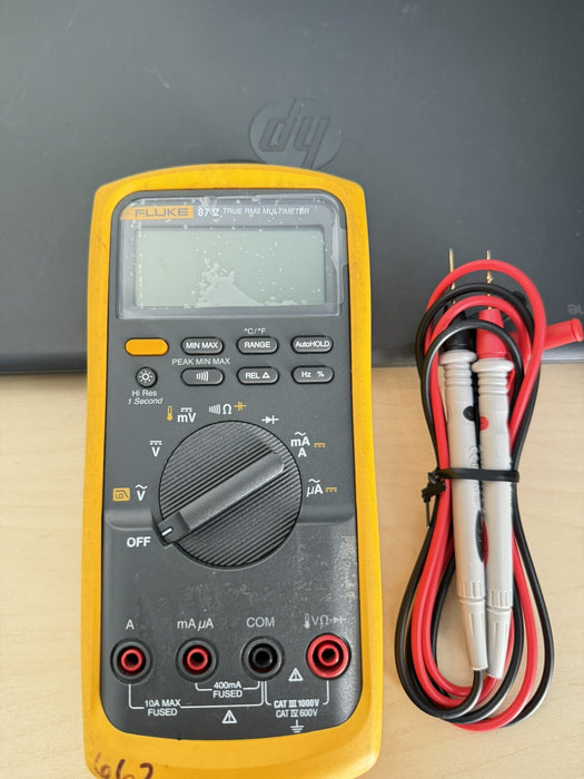 FLUKE 87-V INDUSTRIAL TRUE RMS DIGITAL MULTIMETER WITH LEADS