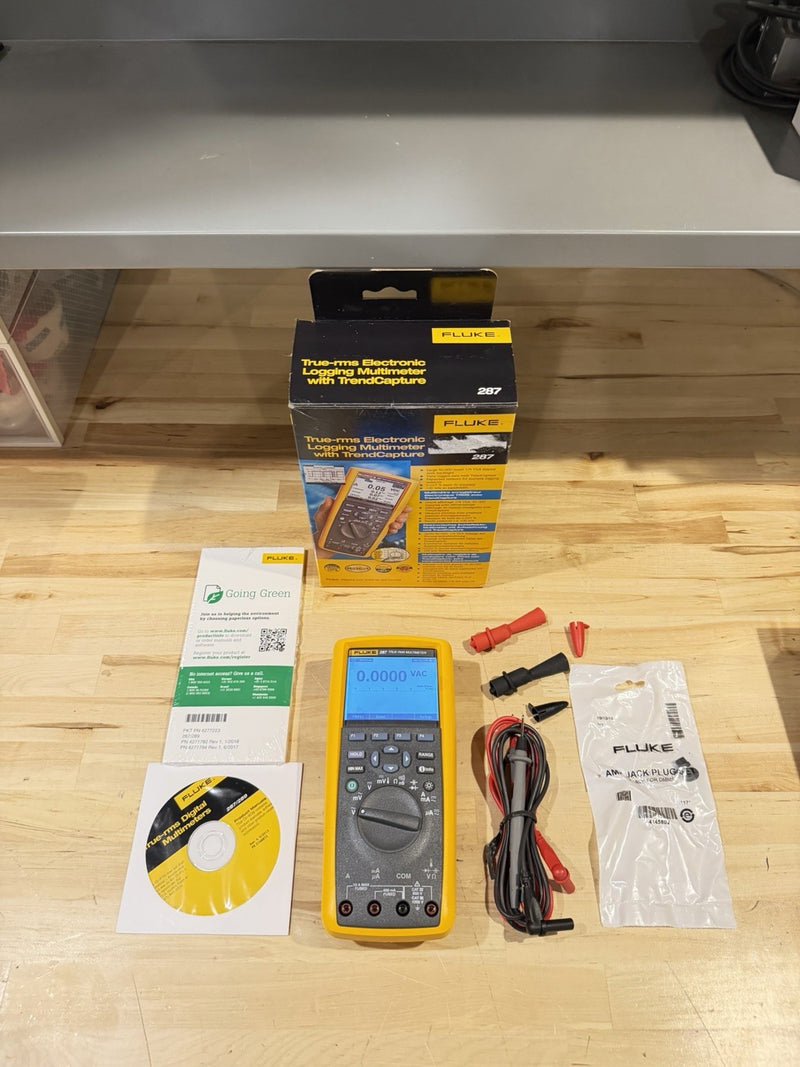FLUKE 287 TRUE-RMS ELECTRONIC LOGGING MULTIMETER W/ TREND CAPTURE (NEW)