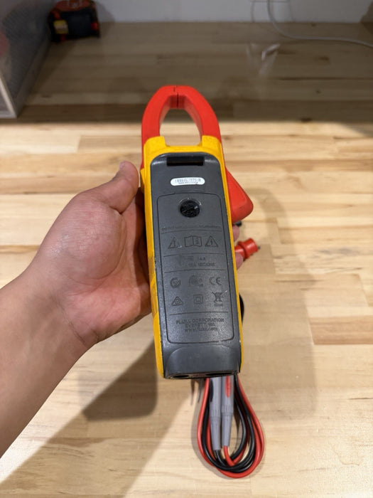 FLUKE 374 FC TRMS CLAMP METER W/ LEADS & CLIPS (TESTED) SHIPS FAST