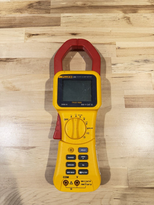 FLUKE 355 TRUE RMS 2000 CLAMP METER - FOR PARTS (PARTS ONLY) SHIPS FAST