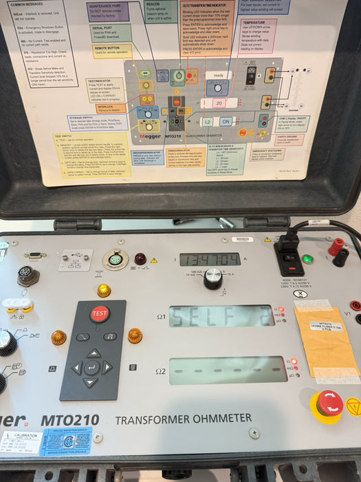 MEGGER MTO210 TRANSFORMER OHMMETER WITH ACCESSORIES CALIBRATED 2025 TESTED