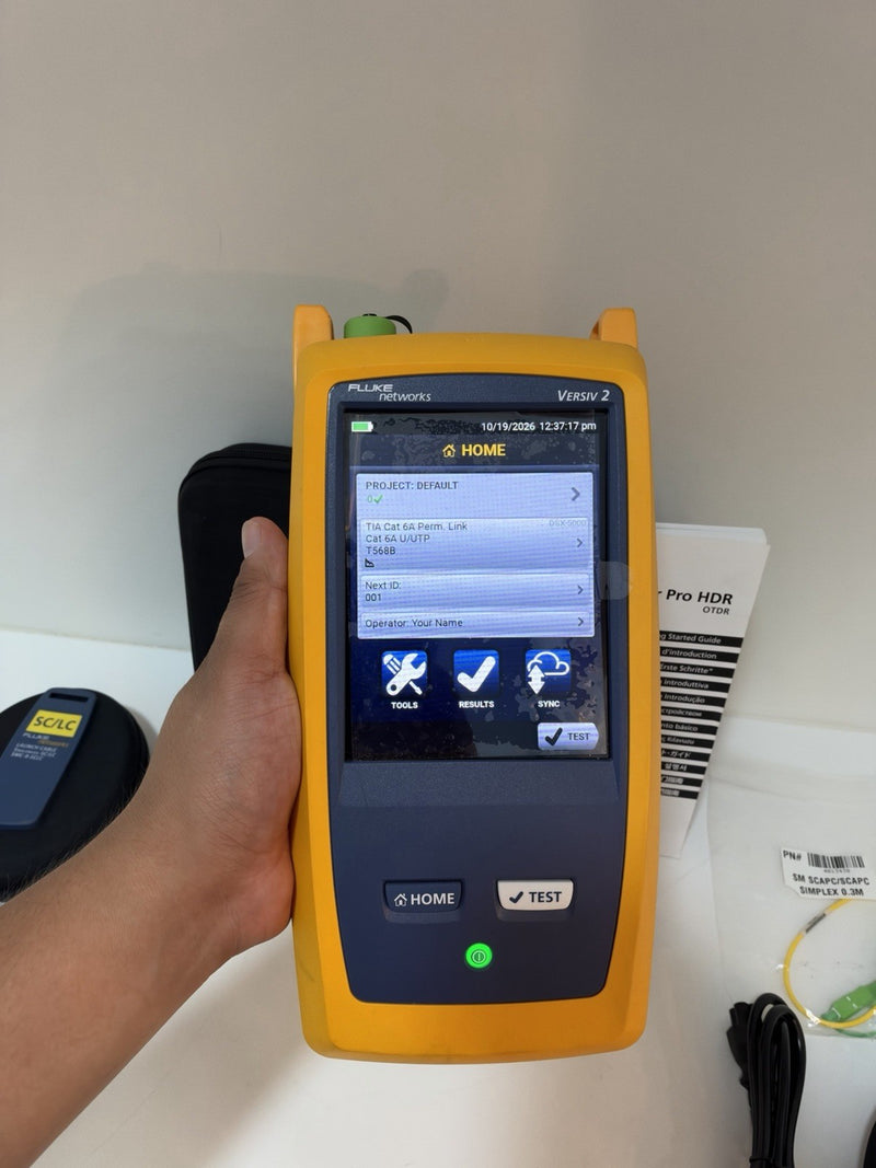 FLUKE OPTIFIBER PRO HDR OTDR KIT (OFP2-200-S1625) SM VERSIV 2 (TESTED)SHIPS FREE