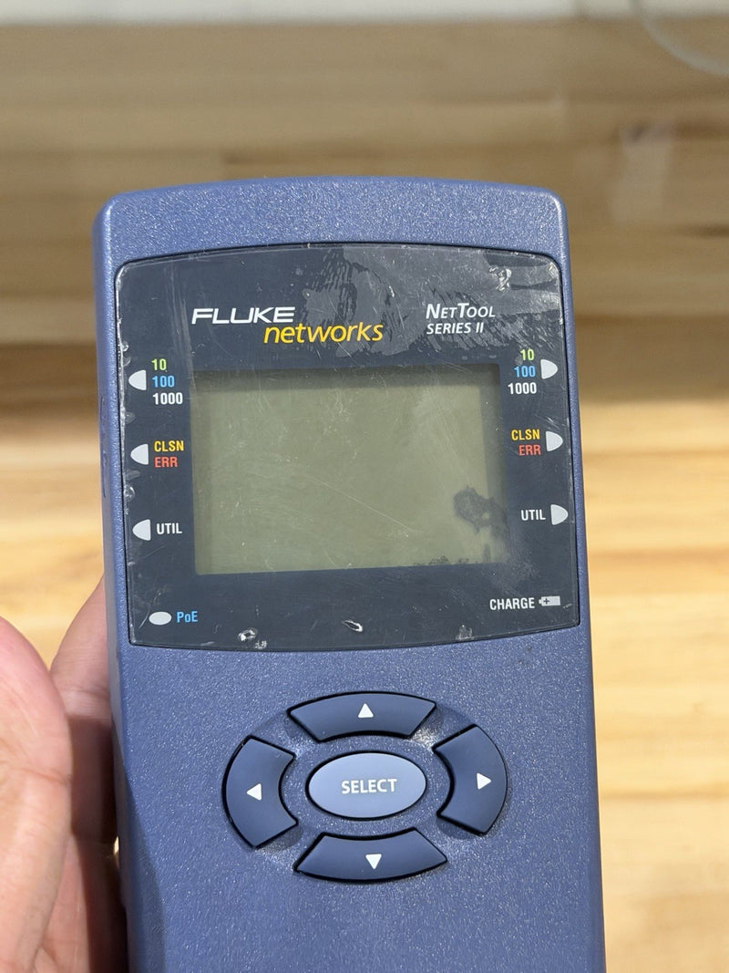 FLUKE NETWORKS NET TOOL SERIES II WITH CHARGER TESTED