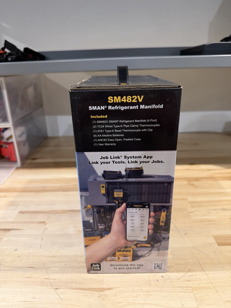 FIELDPIECE SM482V SMAN REFRIGERANT WIRELESS MANIFOLD 4 PORT (NEW SEALED)