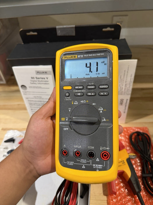 FLUKE 87V/IMSK INDUSTRIAL MULTIMETER SERVICE KIT WITH I400 AC CURRENT CLAMP
