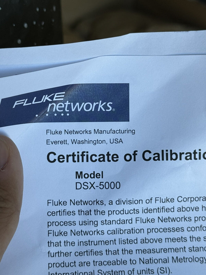 FLUKE NETWORKS DSX2-5000 CALIBRATED 2024 MFD 2024
