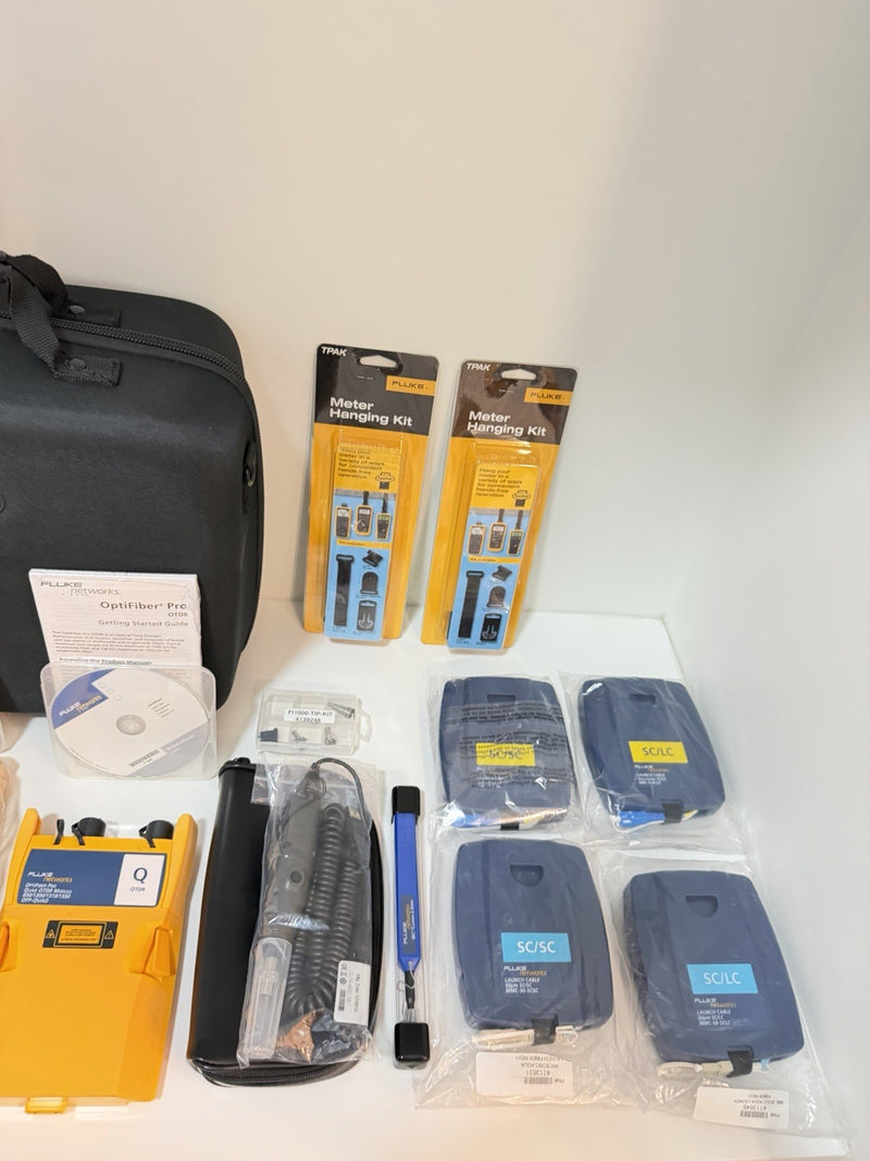 FLUKE NETWORKS OFP2-100-QI OPTIFIBER PRO QUAD OTDR V2 KIT (NEW SEALED) TESTED