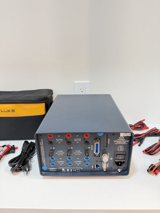 FLUKE NORMA 4000 POWER ANALYZER WITH LEADS & ACCESSORIES TESTED