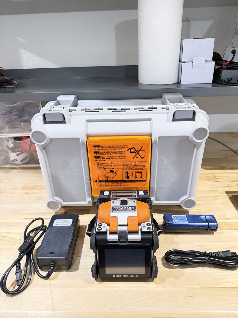 SUMITOMO ELECTRIC TYPE-Q101-M12 MASS FUSION SPLICER TESTED
