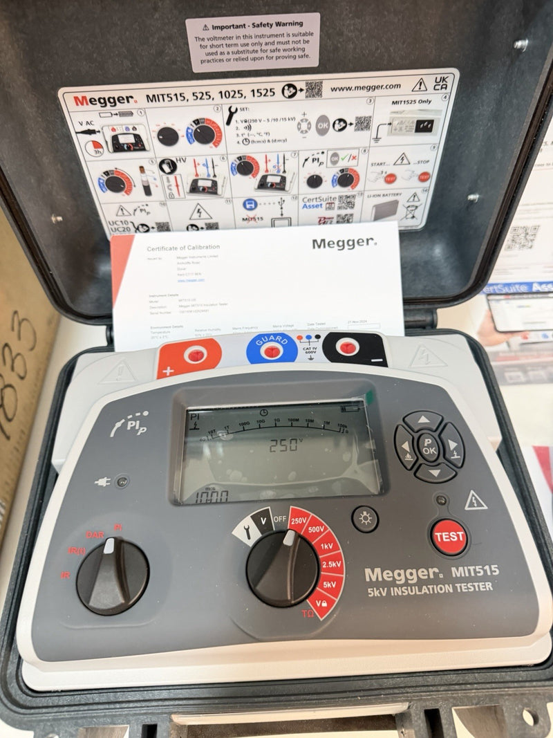 MEGGER MIT515 5KV INSULATION TESTER KIT W/ ACCESSORIES (NEW SEALED) SHIPS FREE