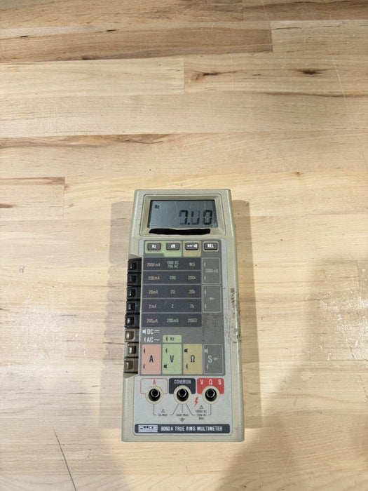 FLUKE 8060A TRUE RMS MULTIMETER FOR PARTS