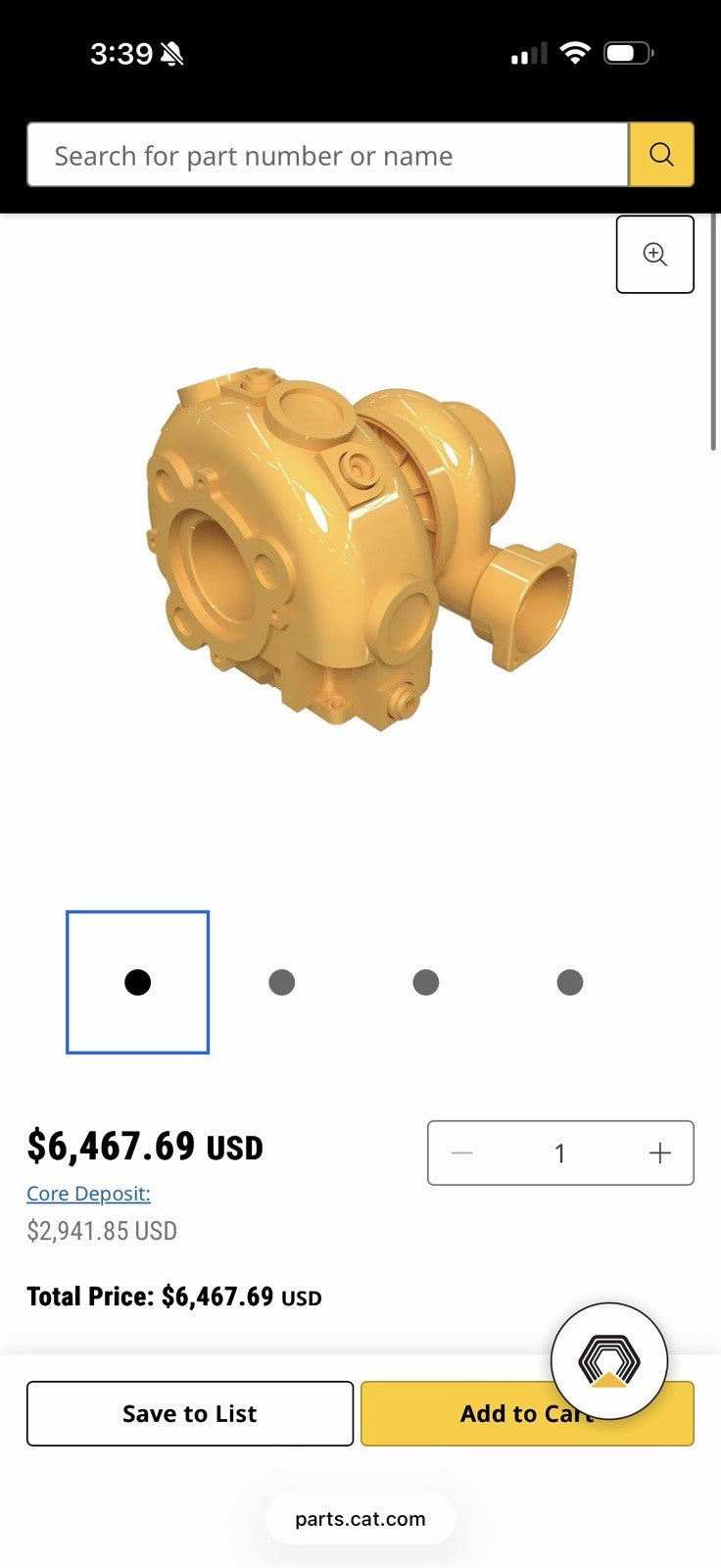 CAT 20R-3164 TURBO GP (NEW SEALED) - GENUINE OEM / SHIPS FREE