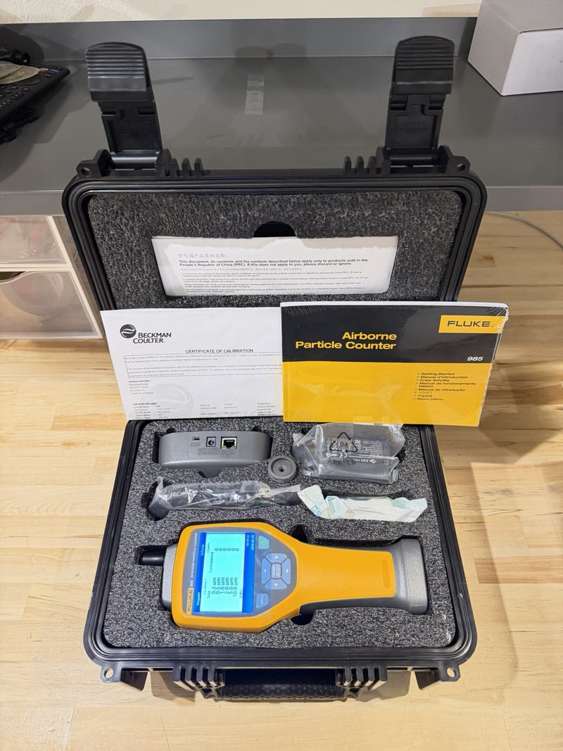 FLUKE 985 AIRBORNE PARTICLE COUNTER TESTER CALIBRATED 2025 TESTED